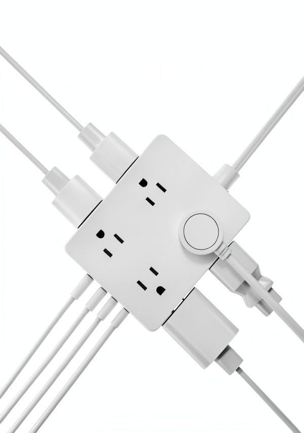 12-in-1 USB-C Power Strip XianFeng 10ft Ultra Thin with 8 AC & 3 USB-5