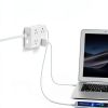 12-in-1 USB-C Power Strip XianFeng 10ft Ultra Thin with 8 AC & 3 USB-4