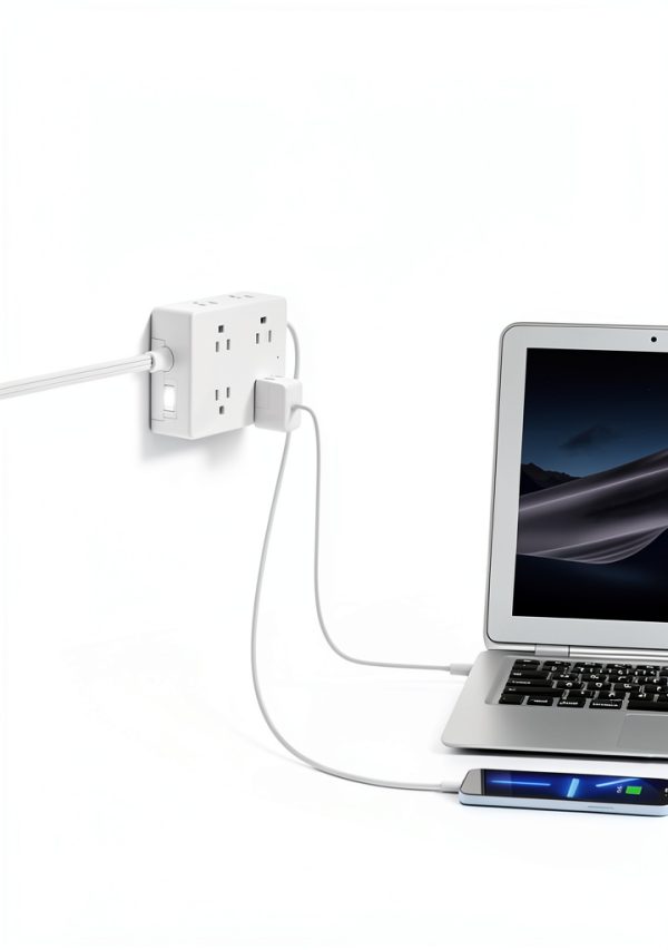 12-in-1 USB-C Power Strip XianFeng 10ft Ultra Thin with 8 AC & 3 USB-4