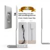 Sleek Socket Outlet Concealer Kit with 3ft Dual Cord Inverted-6