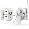 USB Power Strip QINLIANF 5 AC Outlets 4 Smart USB Ports 3U1C/2U2C-4