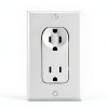 Sleek Socket Outlet Concealer Kit with 3ft Dual Cord Inverted-1