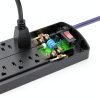 Power Strip Alestor Surge Protector 12 AC Outlets 4 USB Ports 6ft-5