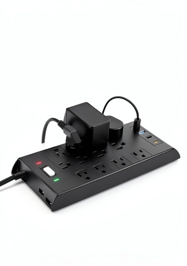 LeZone Power Strip 16-in-1 Ultra Thin 12AC+4USB 10FT Extension-1