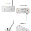 TESSAN 7-in-1 Flat Plug Power Strip 5FT Black USB-C USB-A Surge-6