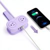 ORICO Purple 7-in-1 Travel Power Strip with USB-C, USB-A & 4 AC-7
