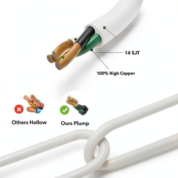 BN-LINK 6 Outlet Surge Protector with USB Ports White-6