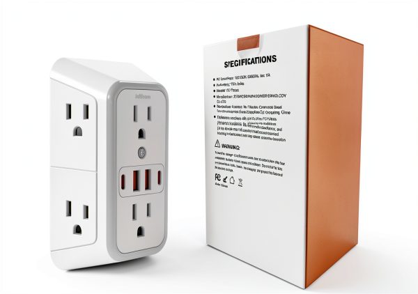 LonPower 10-in-1 USB Wall Outlet Surge Protector with 6 AC Outlets-7