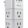 Power Strip YISHU AHR-503 6-Outlet with USB Ports and Rotating Plug-0