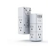 Power Strip YISHU AHR-503 6-Outlet with USB Ports and Rotating Plug-1