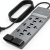Belkin 12-Outlet Surge Protector 3,940J Gray Compact 1 Pack-0