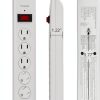 BN-LINK 6 Outlet Surge Protector with USB Ports White-5