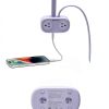 ORICO Purple 7-in-1 Travel Power Strip with USB-C, USB-A & 4 AC-5