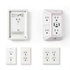 POWRUI USB Wall Power Strip 6 Wide AC Outlets 3 Fast USB Ports-2
