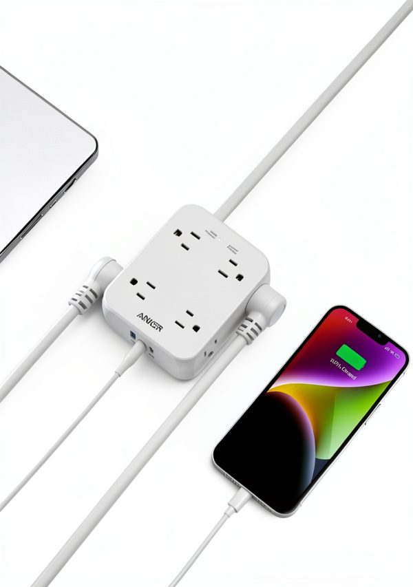 Anker 341 USB Power Strip 11-in-1 Surge Protector Black 5FT-4