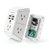 USB Power Strip QINLIANF 5 AC Outlets 4 Smart USB Ports 3U1C/2U2C-5