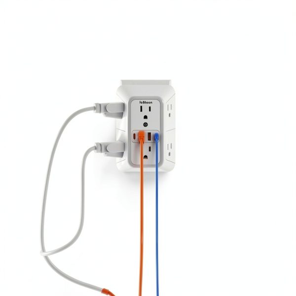 LonPower 10-in-1 USB Wall Outlet Surge Protector with 6 AC Outlets-1