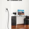 LeZone Power Strip 16-in-1 Ultra Thin 12AC+4USB 10FT Extension-4