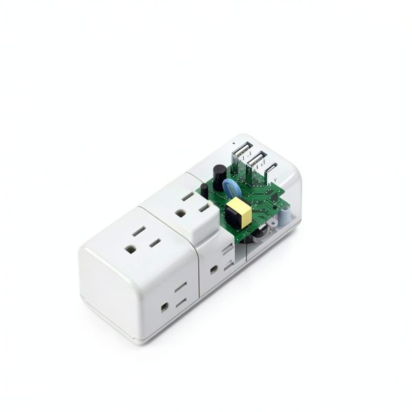 Power Strip YISHU AHR-503 6-Outlet with USB Ports and Rotating Plug-5