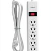 BN-LINK 6 Outlet Surge Protector with USB Ports White-0