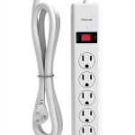 BN-LINK 6 Outlet Surge Protector with USB Ports White-0