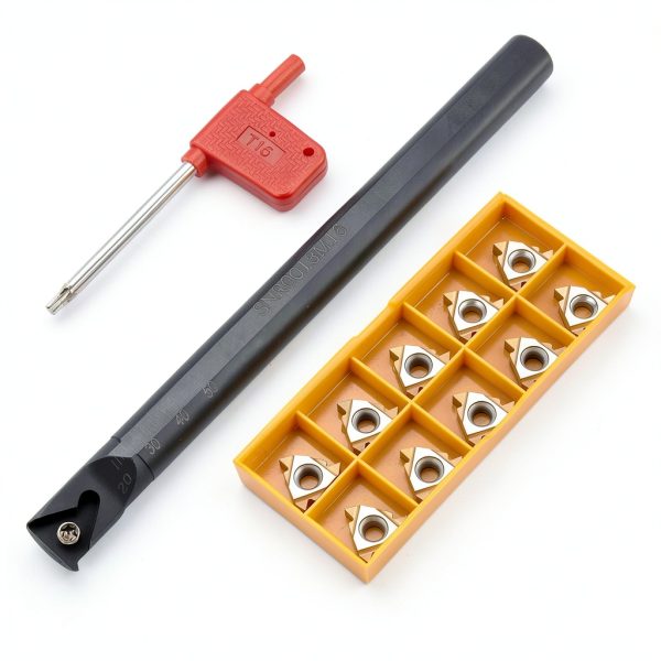 Lathe Internal Threading Tool Magsoar Bar 10 AG60 Inserts-0