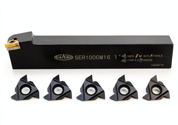Shars 1" RH Indexable Threading Tool Holder with 5 ER16 Inserts-0