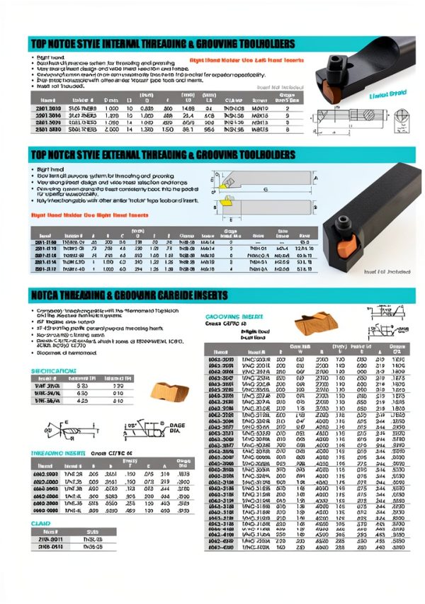 HHIP 2301-3116 TNSR16-3D Notch Threading Grooving Tool Holder-7