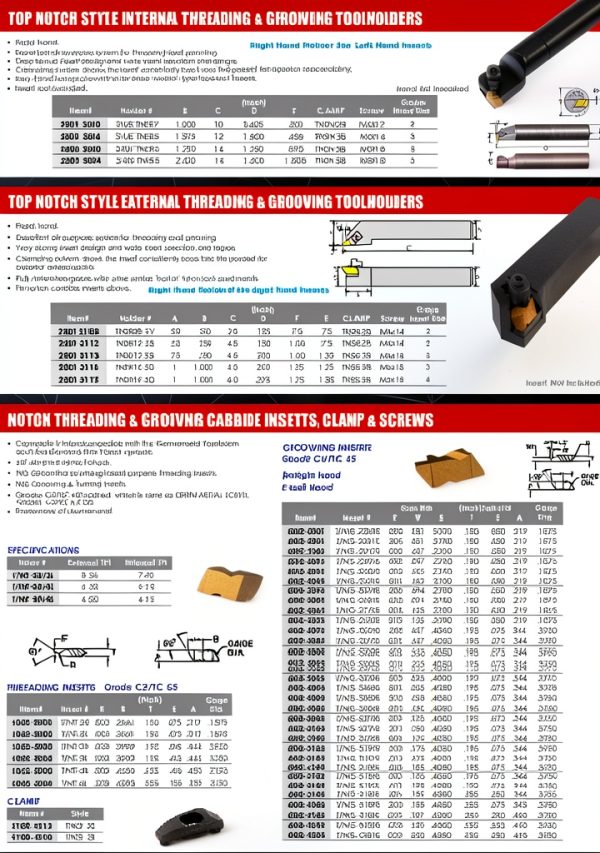 HHIP 2301-3113 TNSR12-3B Notch External Threading & Grooving Holder-3