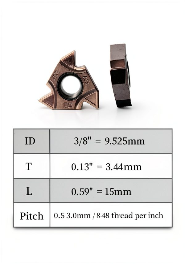 3/4" SER2020R16 Lathe Threading Holder LAHDYFHOE with Carbide Inserts-3