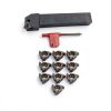 3/4" SER2020R16 Lathe Threading Holder LAHDYFHOE with Carbide Inserts-0