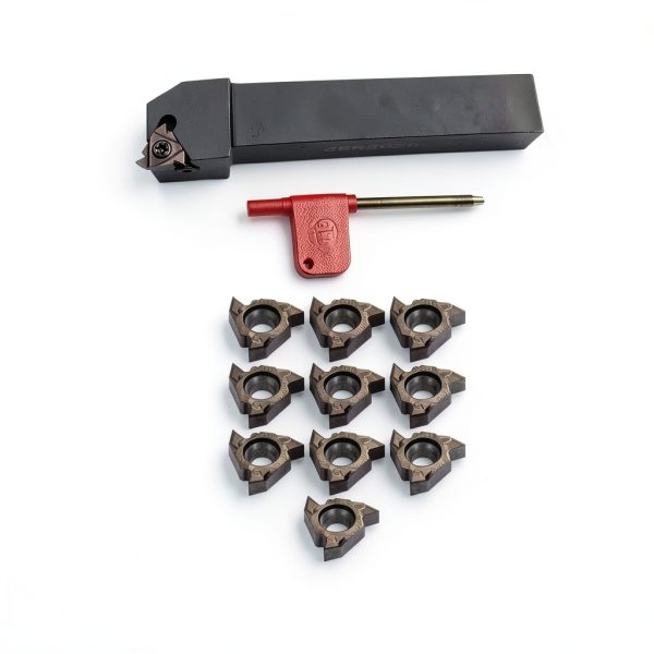 3/4" SER2020R16 Lathe Threading Holder LAHDYFHOE with Carbide Inserts-0