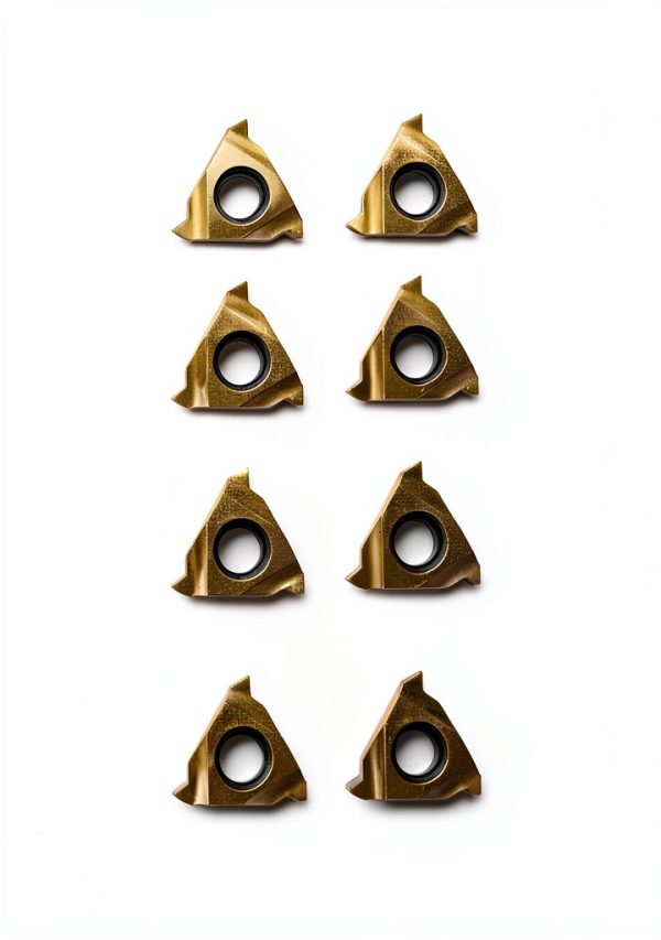 11ER A60 Lathe Threading Carbide Inserts - PVD Coated, 10pcs Set-0